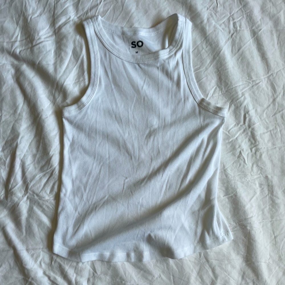 Medium White SO tank / sleeveless undershirt
